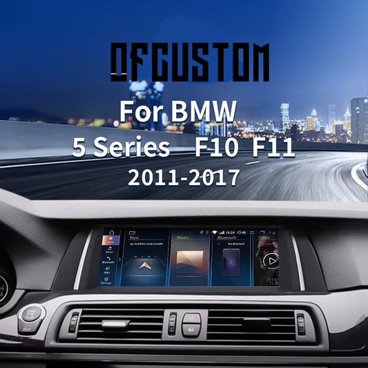 ᴏꜰꜰᴄᴜꜱᴛᴏᴍ™BMW 5 Series F10 F11 Android 10.25" / 12.3" Monitor – Android Auto, CarPlay, WiFi, Bluetooth, GPS Navigator
